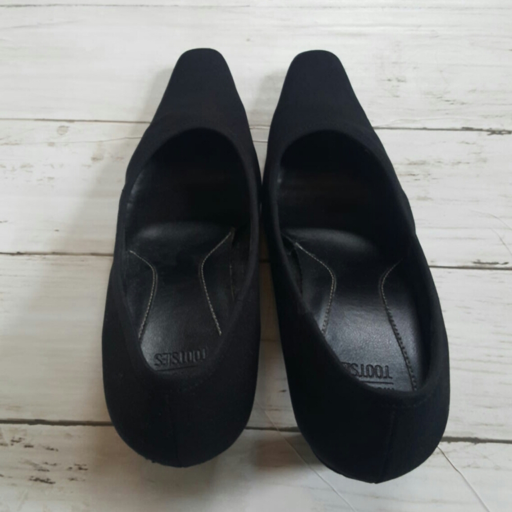 Mootsie tootsie Classic black heels Pointed Square Toe‎ Size 7 - Picture 4 of 5